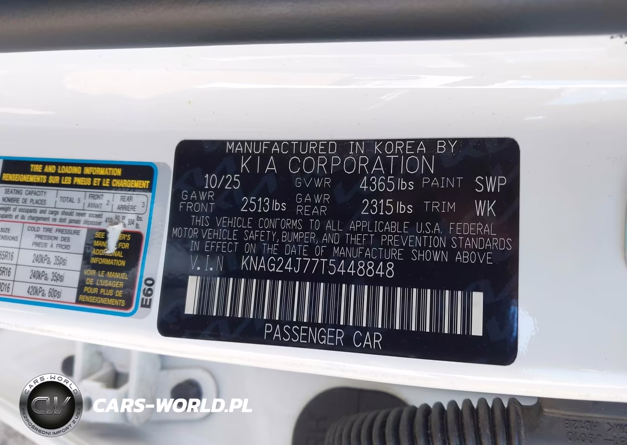 2026 Kia K5 Lxs Fwd VIN:KNAG24J77T5448848 - 9