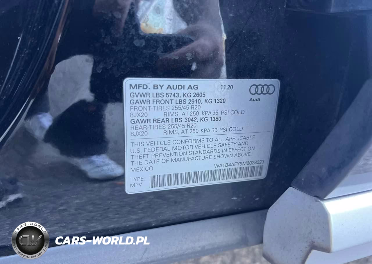 2021 Audi Sq5 Premium Plus Tfsi Quattro Tiptronic VIN:WA1B4AFY9M2028223 - 9