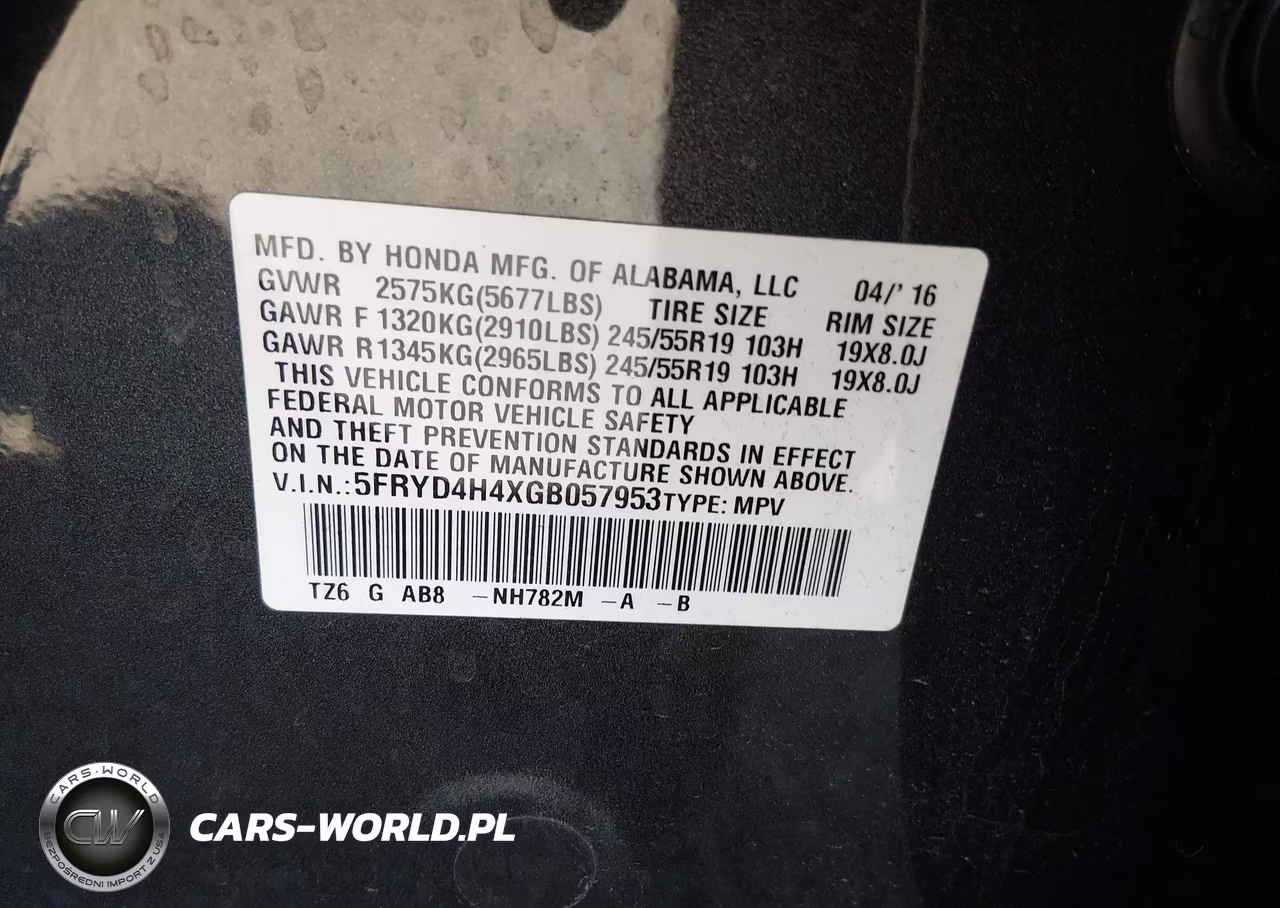 2016 Acura Mdx Technology Acurawatch Plus Packages-Technology Package VIN:5FRYD4H4XGB057953 - 9