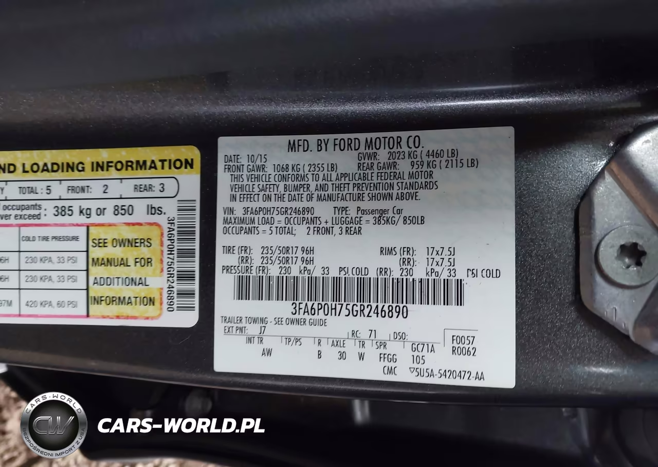 2016 Ford Fusion Se VIN:3FA6P0H75GR246890 - 9
