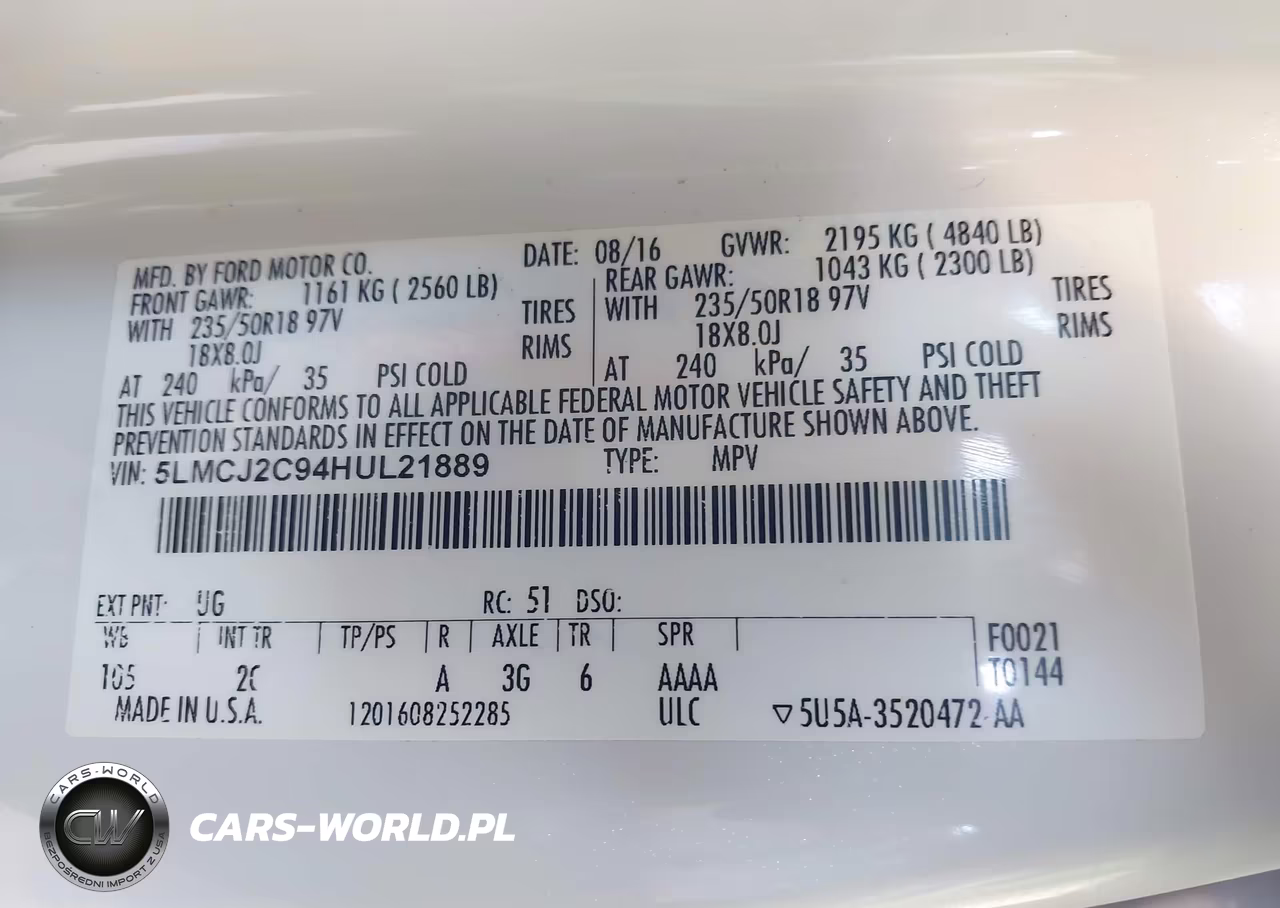 2017 Lincoln Mkc Select VIN:5LMCJ2C94HUL21889 - 9