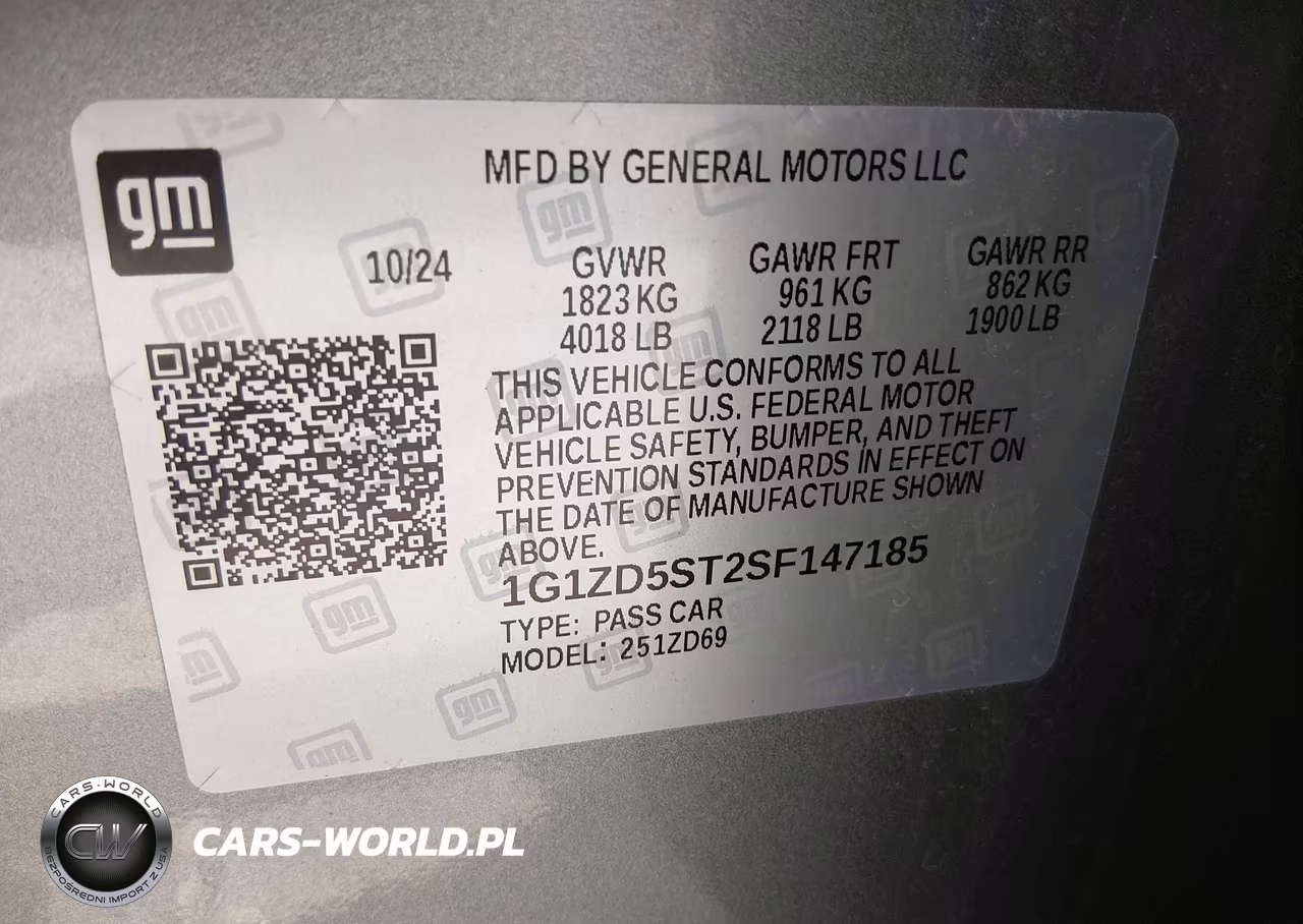 2025 Chevrolet Malibu Fwd 1Lt VIN:1G1ZD5ST2SF147185 - 9