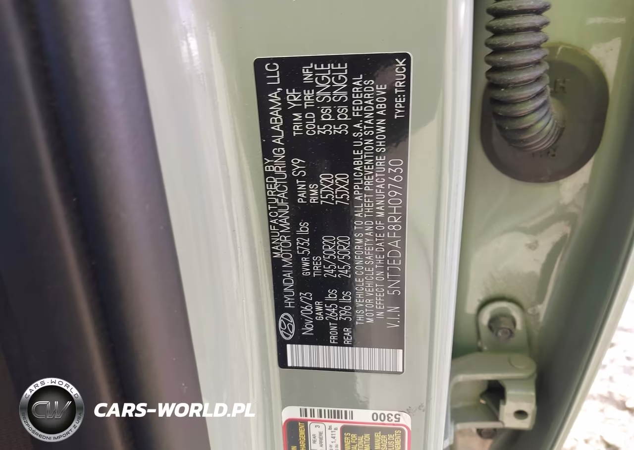 2024 Hyundai Santa Cruz Limited VIN:5NTJEDAF8RH097630 - 9