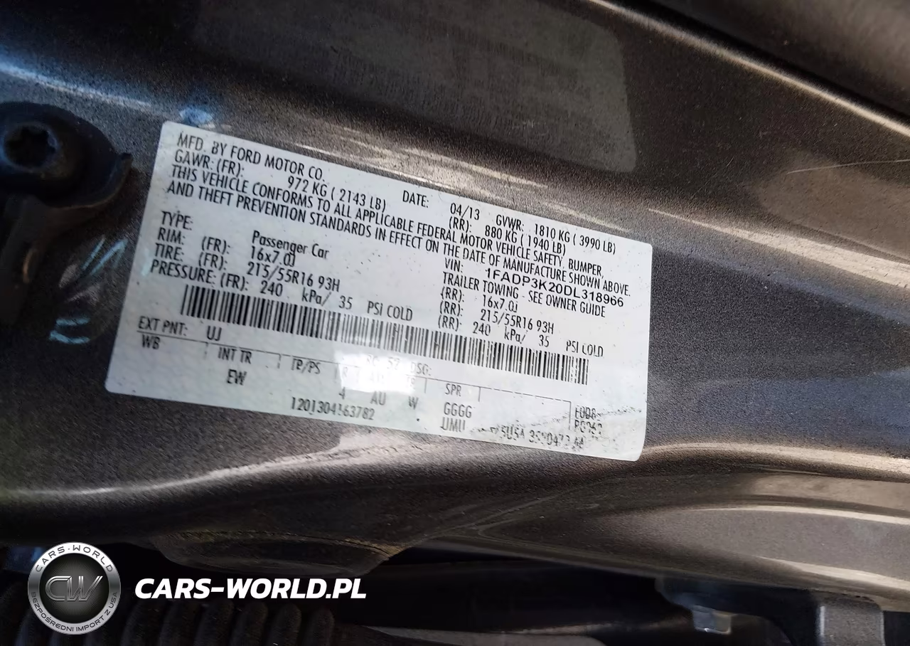 2013 Ford Focus Se VIN:1FADP3K20DL318966 - 9