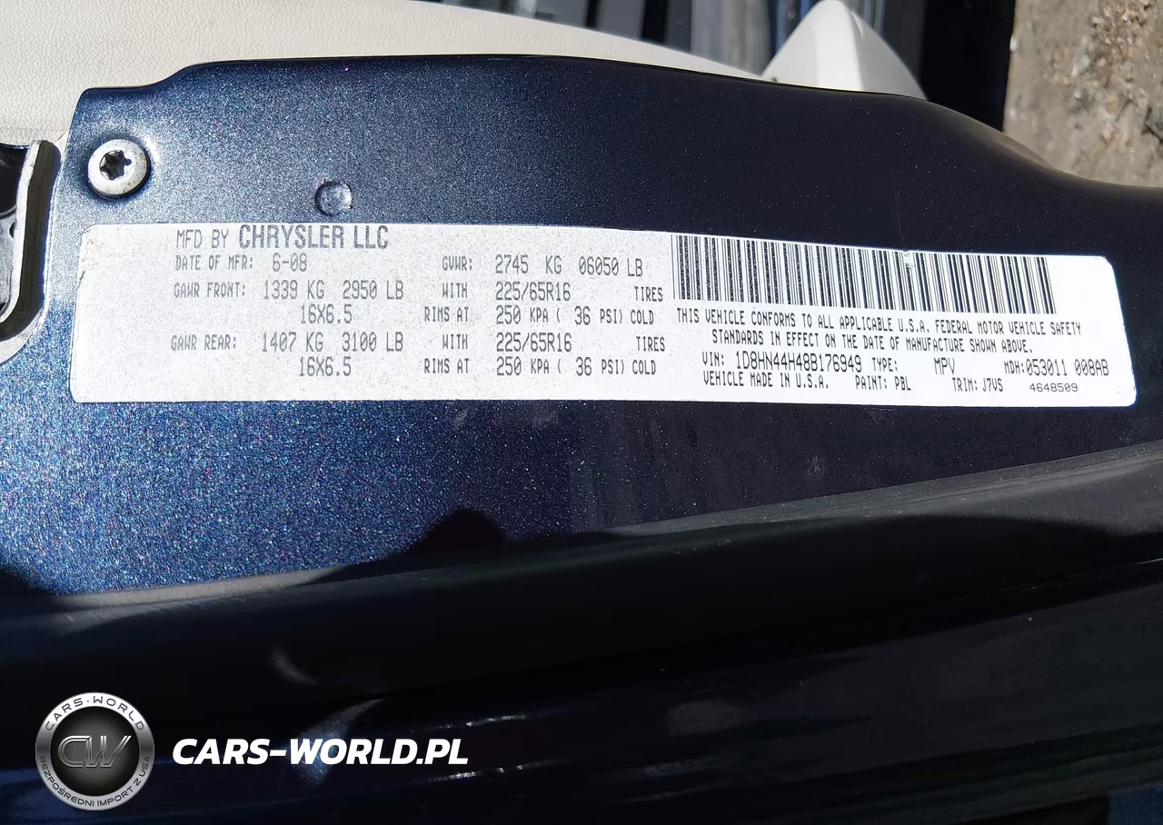 2008 Dodge Grand Caravan Se VIN:1D8HN44H48B176949 - 9