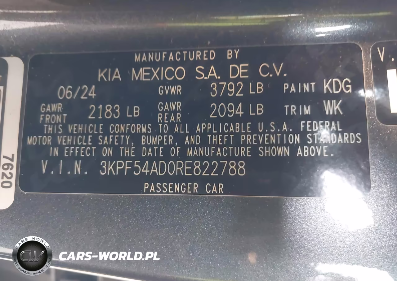 2024 Kia Forte Gt-Line VIN:3KPF54AD0RE822788 - 9