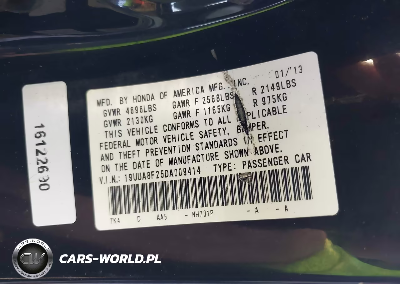 2013 Acura Tl 3.5 VIN:19UUA8F25DA009414 - 9