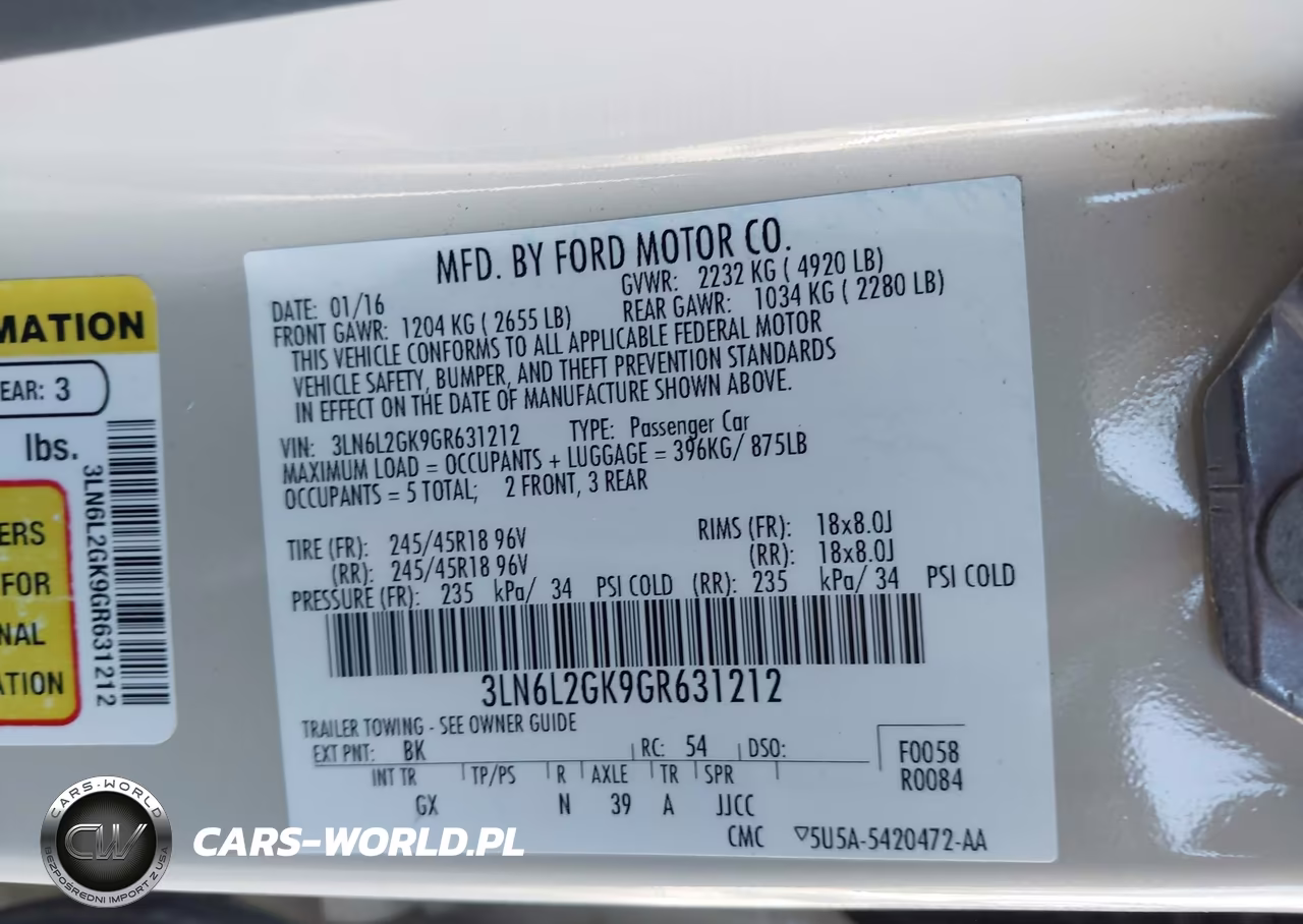 2016 Lincoln Mkz VIN:3LN6L2GK9GR631212 - 9