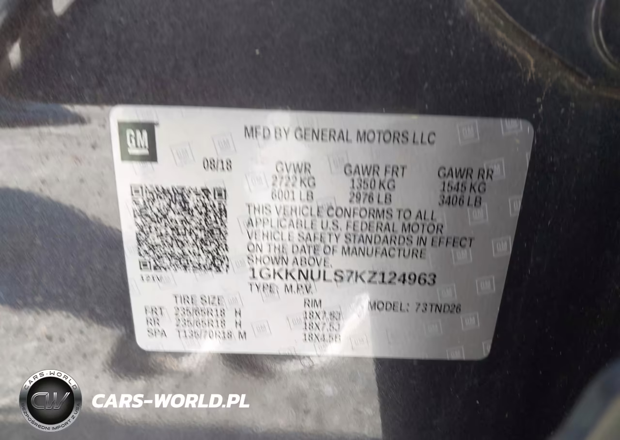 2019 GMC Acadia Slt-1 VIN:1GKKNULS7KZ124963 - 9