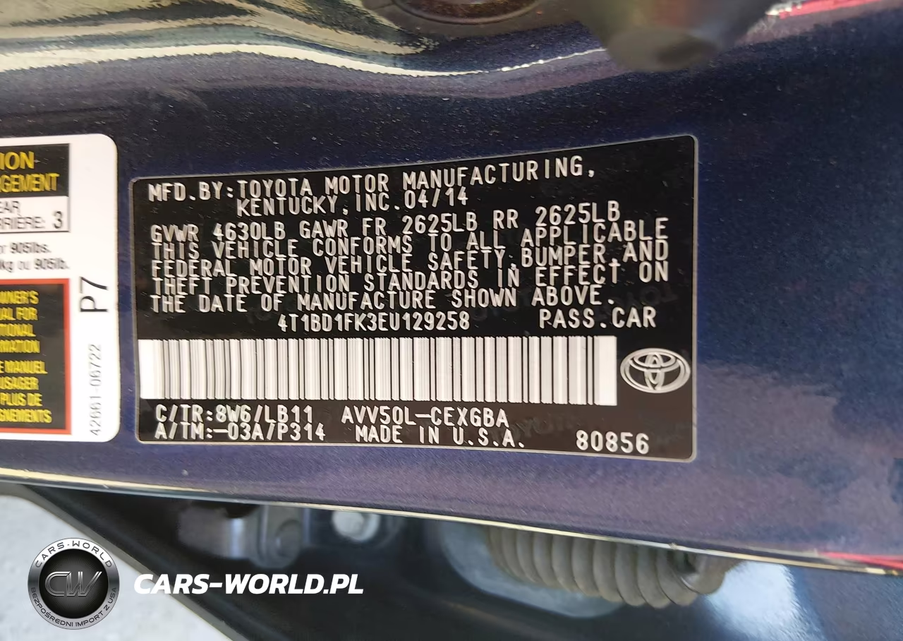 2014 Toyota Camry Hybrid Xle VIN:4T1BD1FK3EU129258 - 9