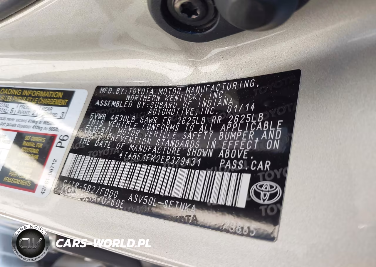2014 Toyota Camry Le VIN:4T4BF1FK2ER379431 - 9