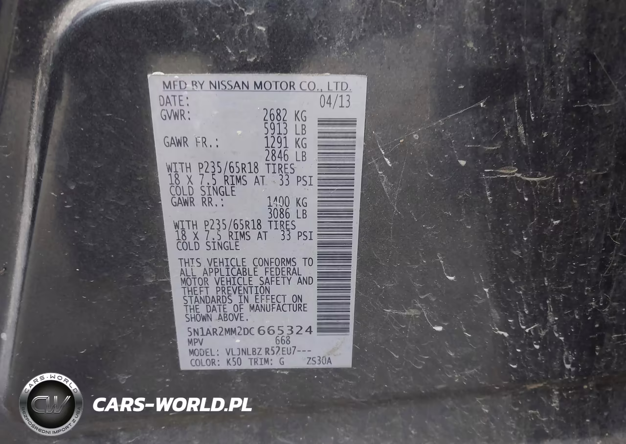 2013 Nissan Pathfinder S VIN:5N1AR2MM2DC665324 - 9