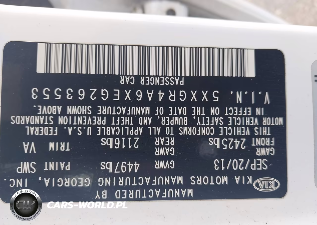 2014 Kia Optima Sx Turbo VIN:5XXGR4A6XEG263553 - 9