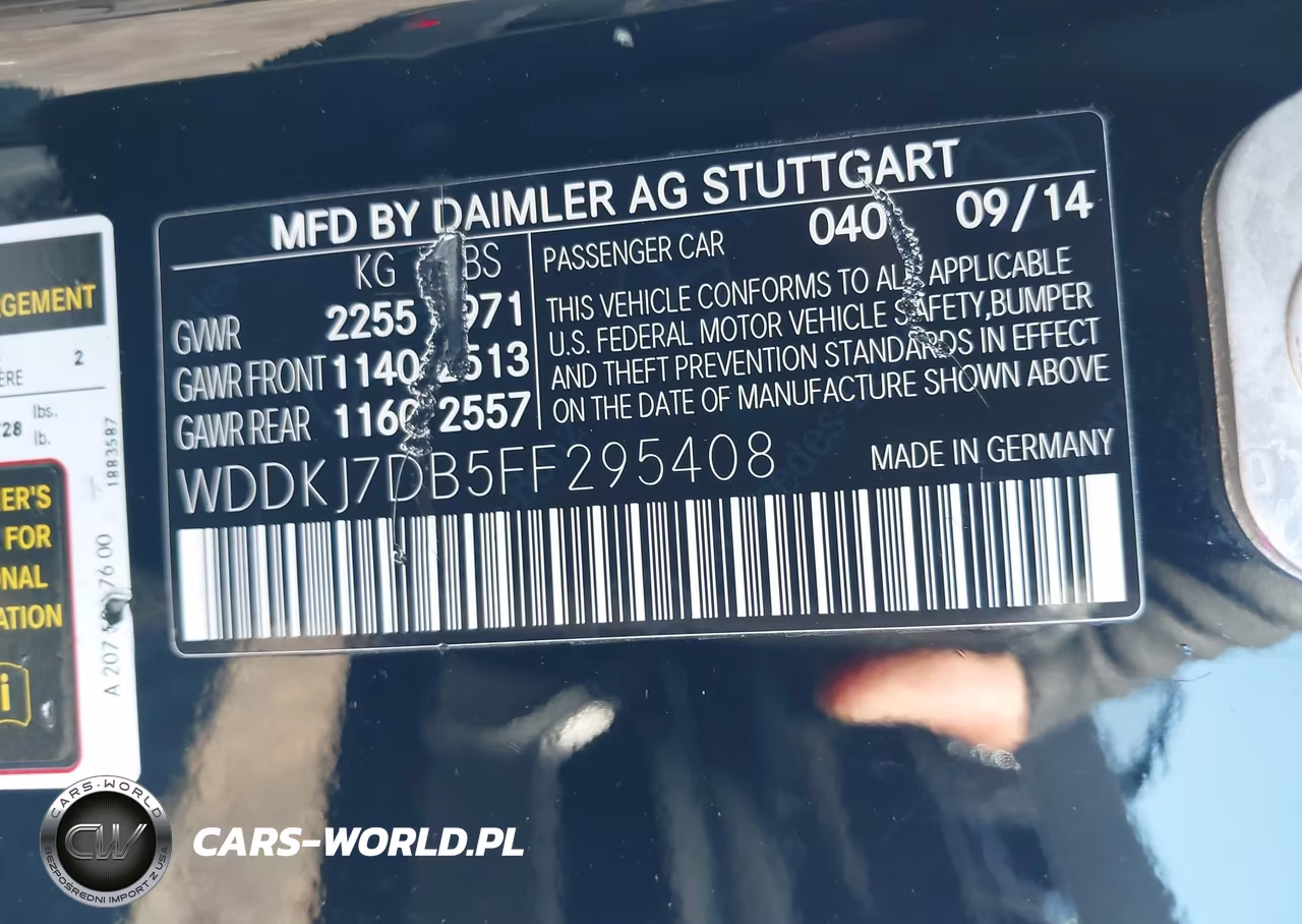 2015 Mercedes-Benz E 550 VIN:WDDKJ7DB5FF295408 - 9