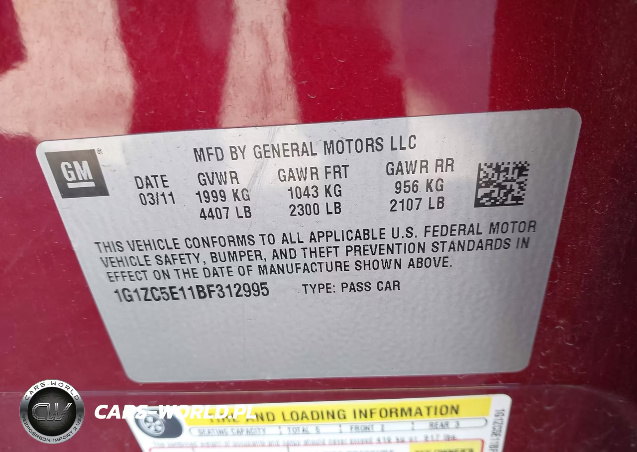2011 Chevrolet Malibu 1Lt VIN:1G1ZC5E11BF312995 - 9