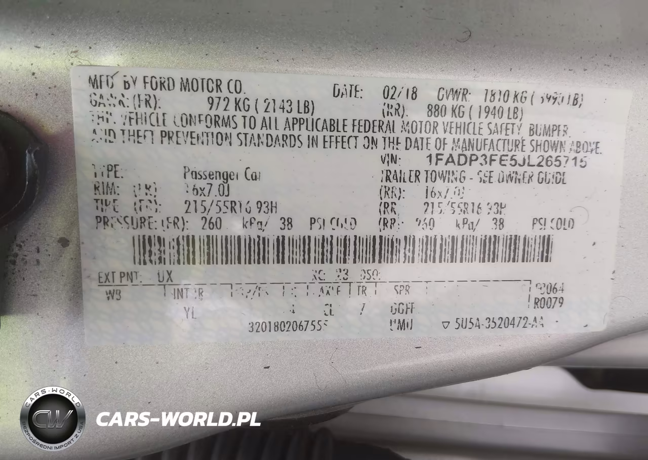 2018 Ford Focus Se VIN:1FADP3FE5JL265715 - 9