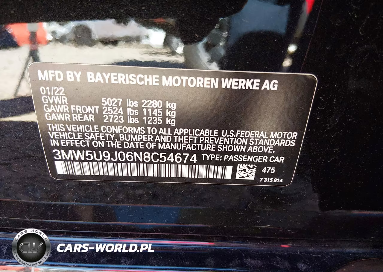 2022 BMW M340I M340I xDrive VIN:3MW5U9J06N8C54674 - 9