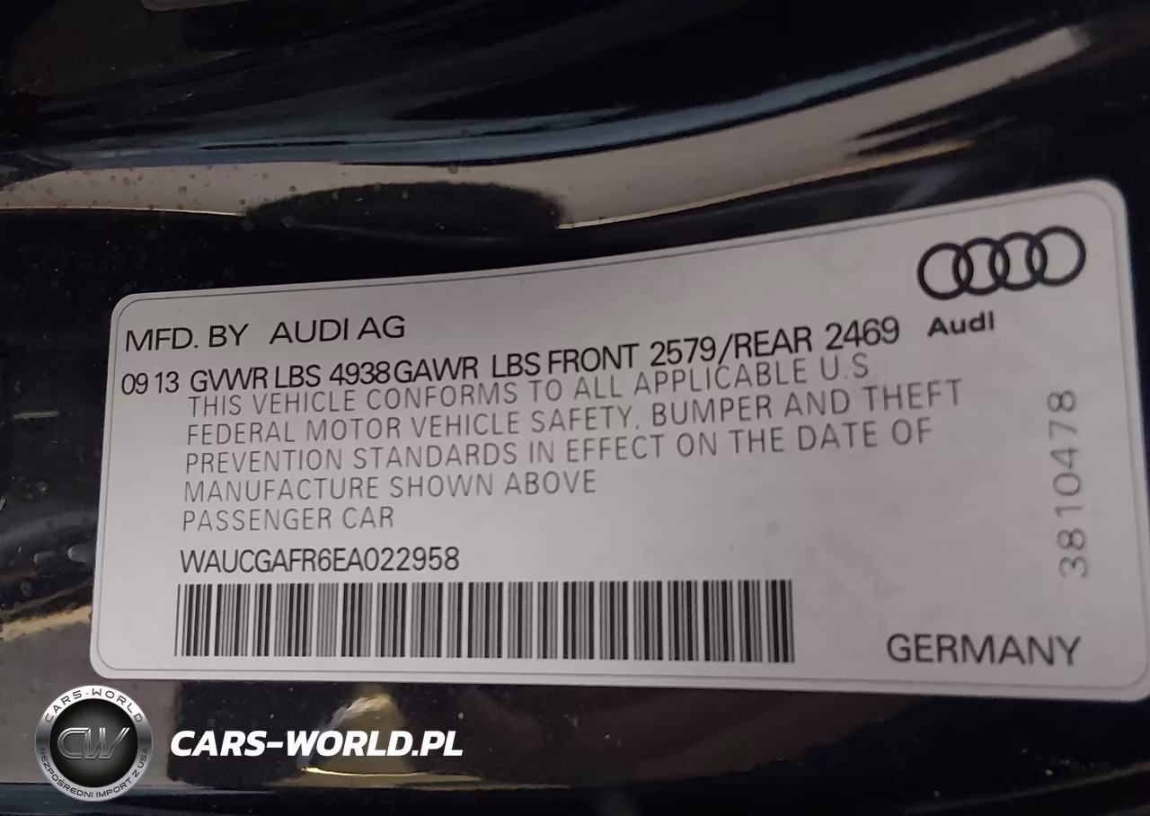 2014 Audi S5 3.0T Premium Plus VIN:WAUCGAFR6EA022958 - 9