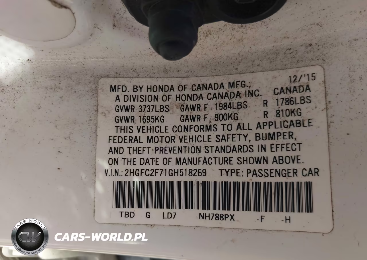 2016 Honda Civic Ex VIN:2HGFC2F71GH518269 - 9