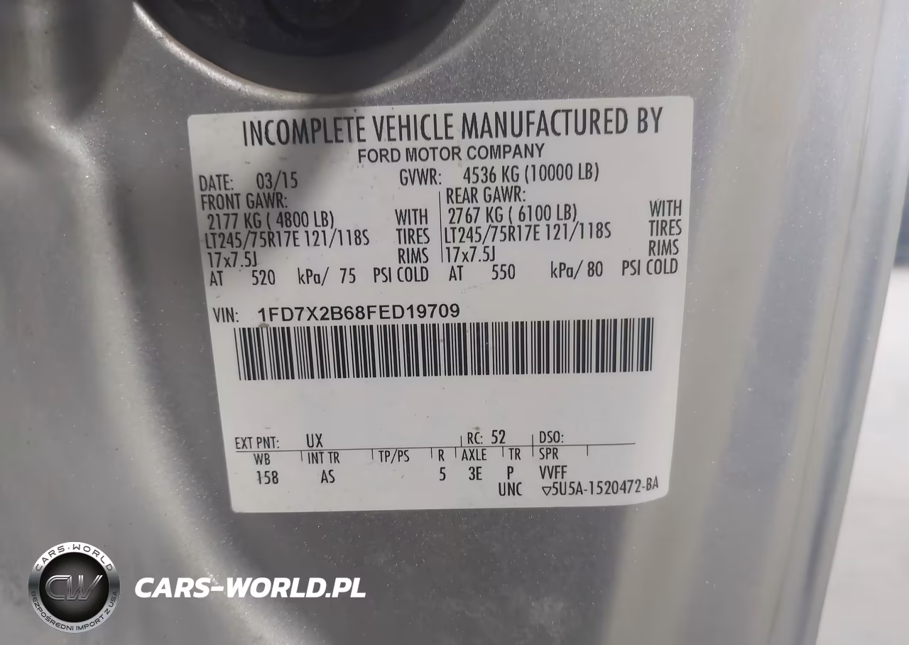 2015 Ford F-250 Xl VIN:1FD7X2B68FED19709 - 9