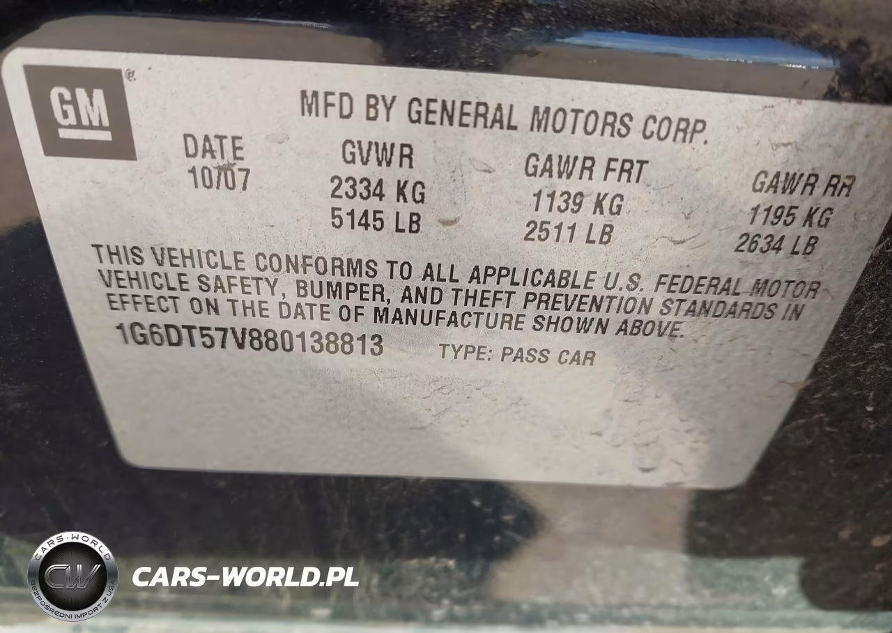 2008 Cadillac Cts Standard VIN:1G6DT57V880138813 - 9