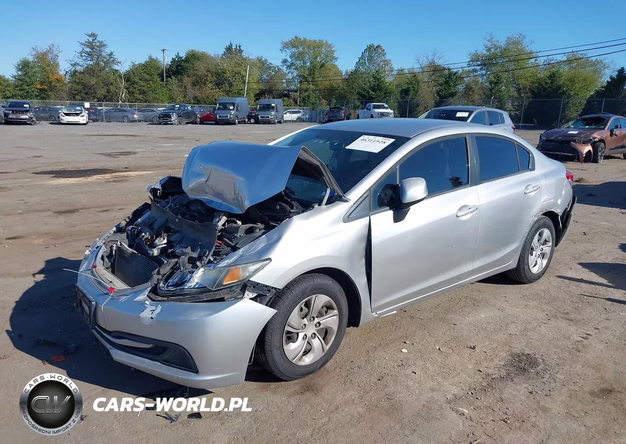 2013 Honda Civic Lx VIN:19XFB2F51DE205052 - 2