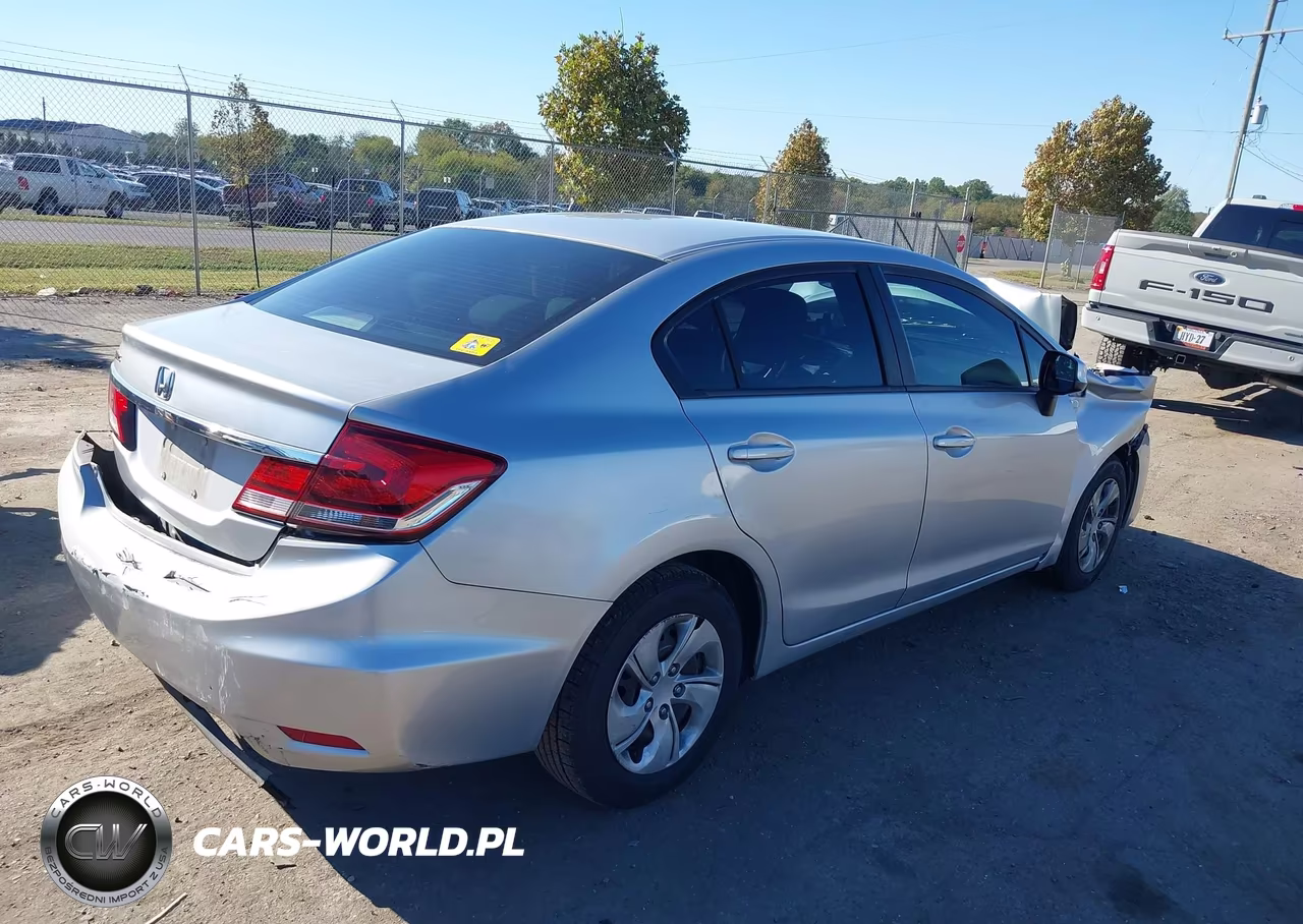 2013 Honda Civic Lx VIN:19XFB2F51DE205052 - 4