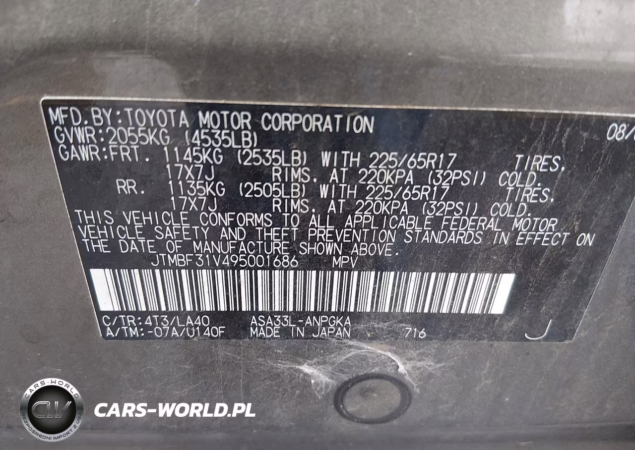 2009 Toyota Rav4 Limited VIN:JTMBF31V495001686 - 9