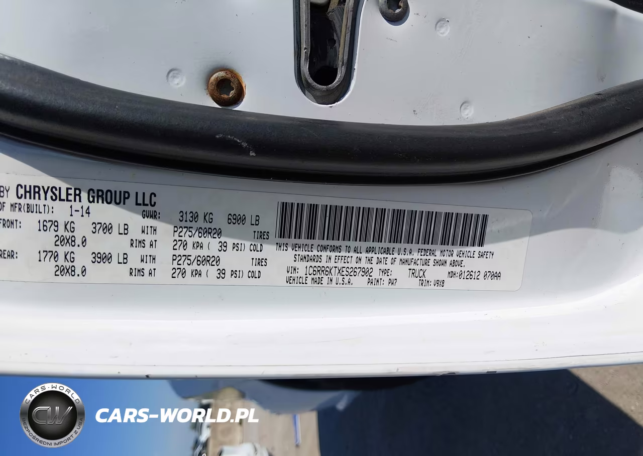 2014 Ram 1500 Express VIN:1C6RR6KTXES267902 - 9
