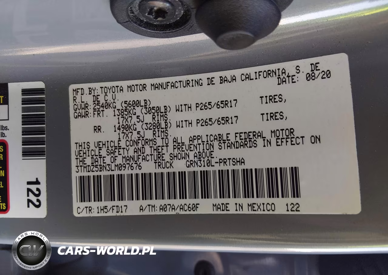 2020 Toyota Tacoma Trd Sport VIN:3TMDZ5BN3LM097676 - 9