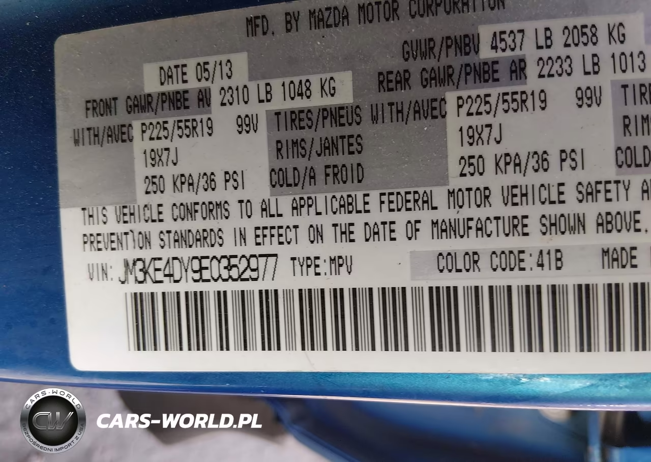 2014 Mazda Cx-5 Grand Touring VIN:JM3KE4DY9E0352977 - 9