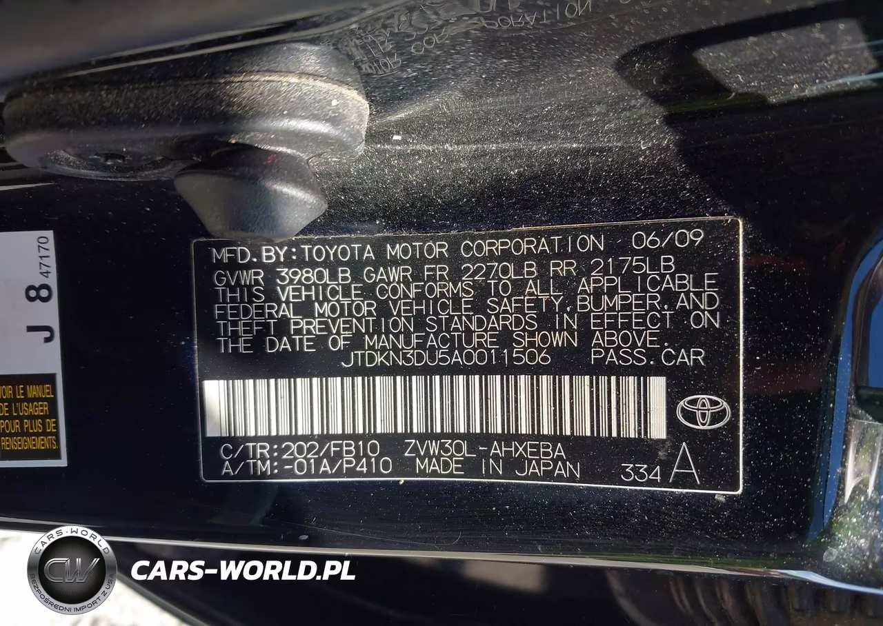 2010 Toyota Prius Ii VIN:JTDKN3DU5A0011506 - 9