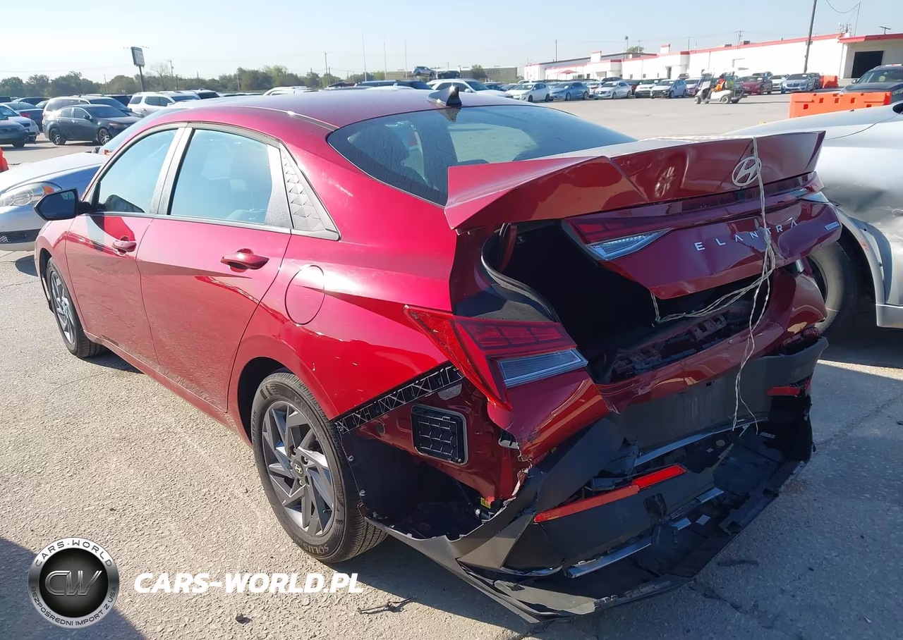 2025 Hyundai Elantra Hybrid Blue VIN:KMHLM4DJ1SU178521 - 3