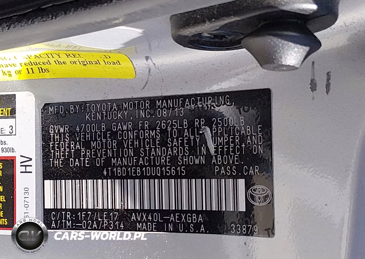 2013 Toyota Avalon Hybrid Xle Touring VIN:4T1BD1EB1DU015615 - 9
