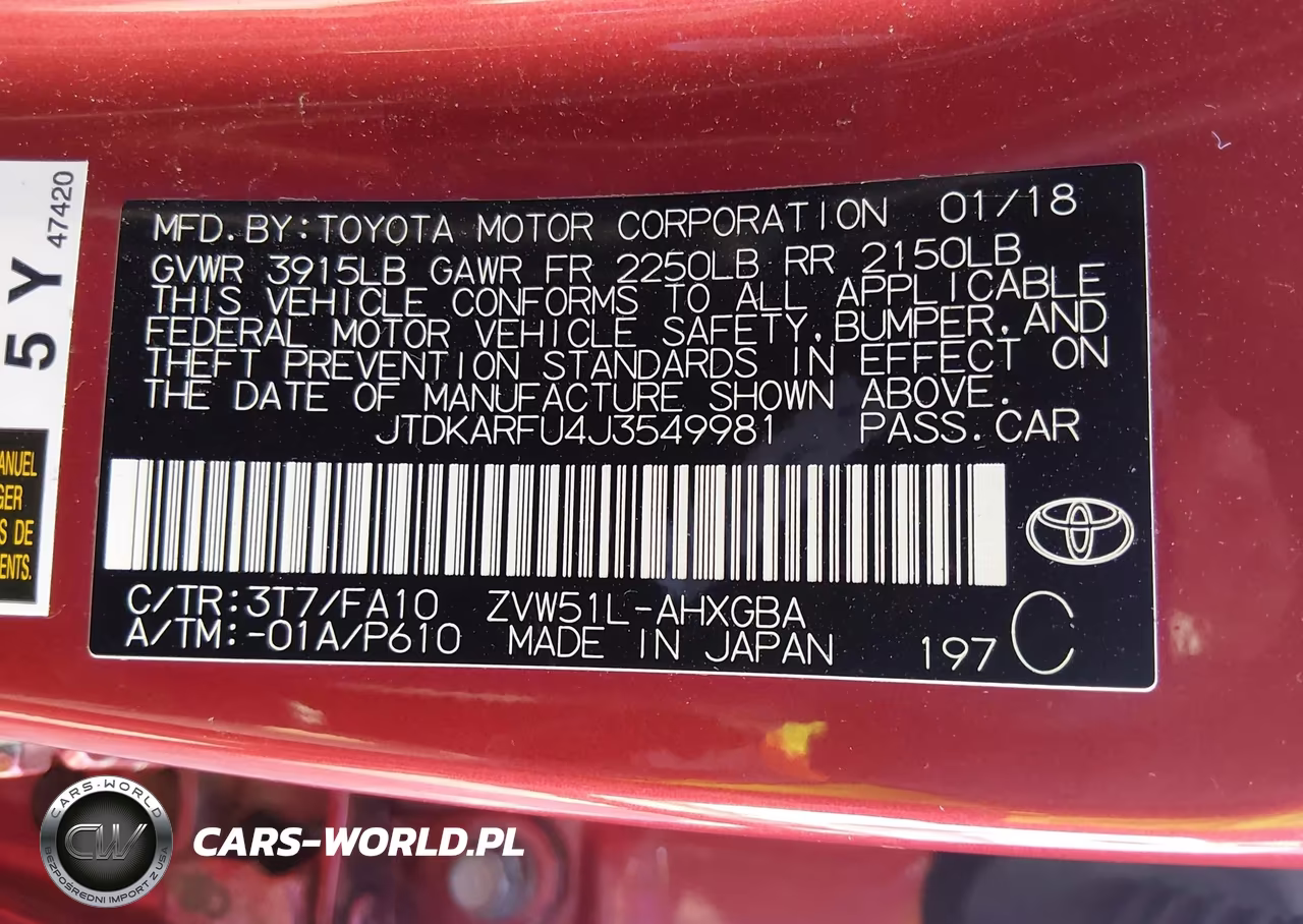 2018 Toyota Prius Three VIN:JTDKARFU4J3549981 - 9