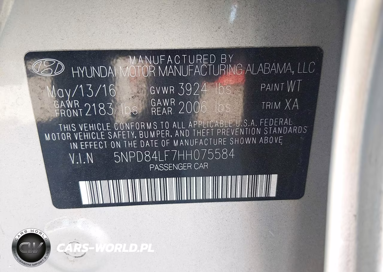 2017 Hyundai Elantra Se VIN:5NPD84LF7HH075584 - 9