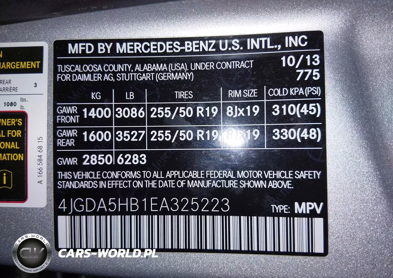 2014 Mercedes-Benz Ml 350 4Matic VIN:4JGDA5HB1EA325223 - 9