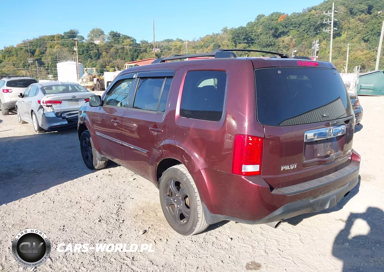 2012 Honda Pilot Ex-L VIN:5FNYF4H56CB034880 - 3