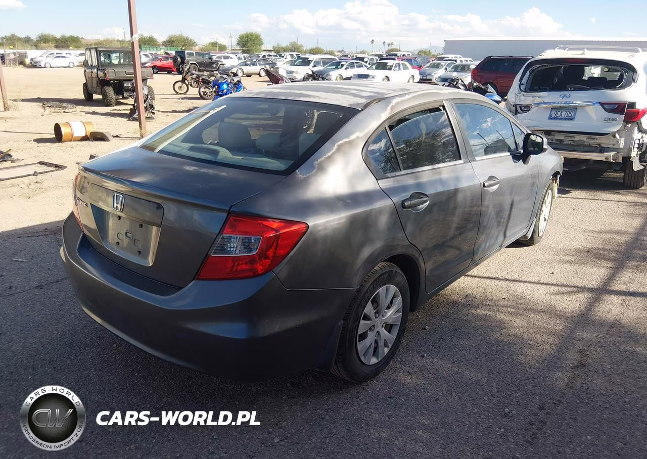 2012 Honda Civic Lx VIN:19XFB2F59CE346501 - 4