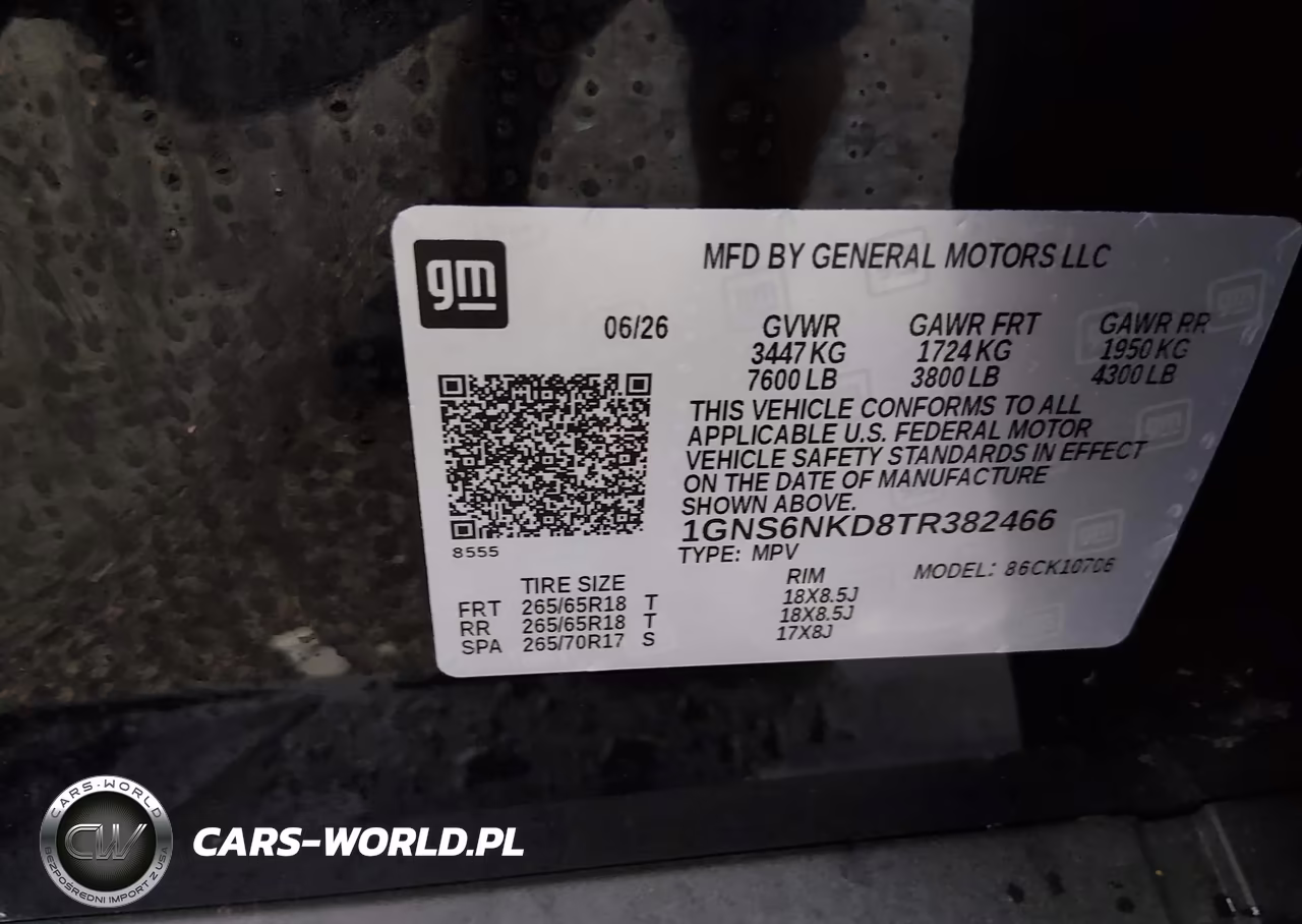 2026 Chevrolet Tahoe 4Wd Lt VIN:1GNS6NKD8TR382466 - 9