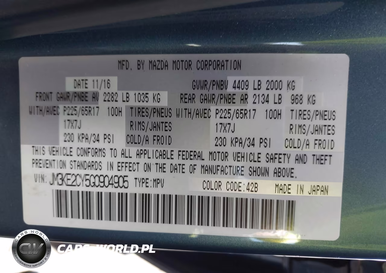 2016 Mazda Cx-5 Touring VIN:JM3KE2CY5G0904905 - 9