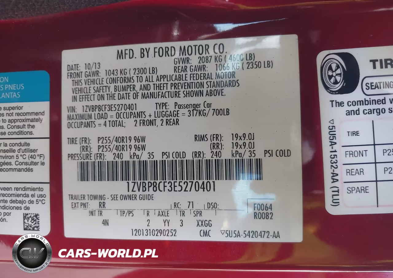 2014 Ford Mustang Gt Premium VIN:1ZVBP8CF3E5270401 - 9