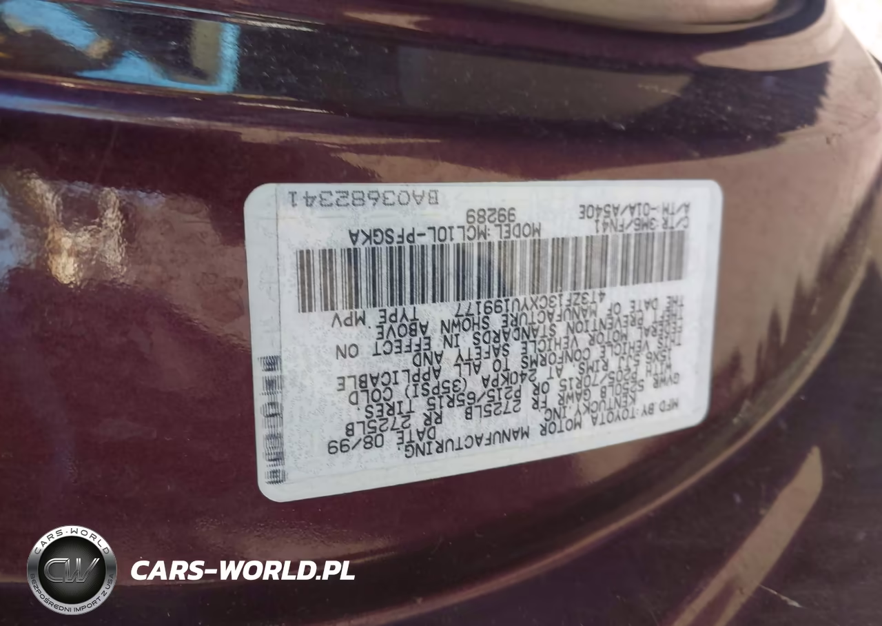 2000 Toyota Sienna Le VIN:4T3ZF13CXYU199177 - 9
