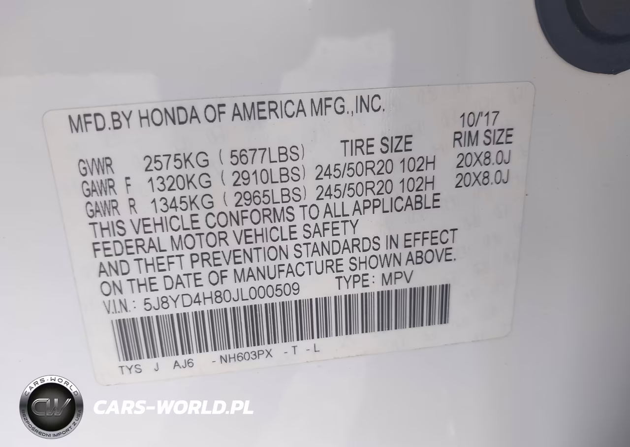 2018 Acura Mdx Advance Package VIN:5J8YD4H80JL000509 - 9