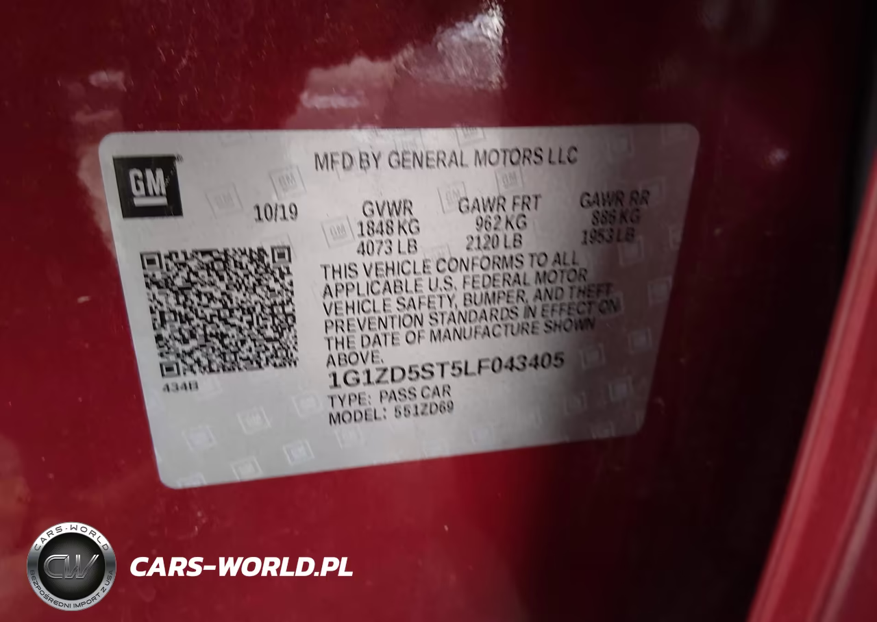 2020 Chevrolet Malibu Fwd Lt VIN:1G1ZD5ST5LF043405 - 9