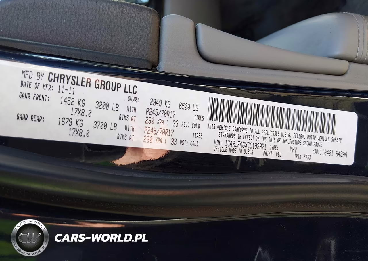 2012 Jeep Grand Cherokee Laredo VIN:1C4RJFAGXCC192971 - 9