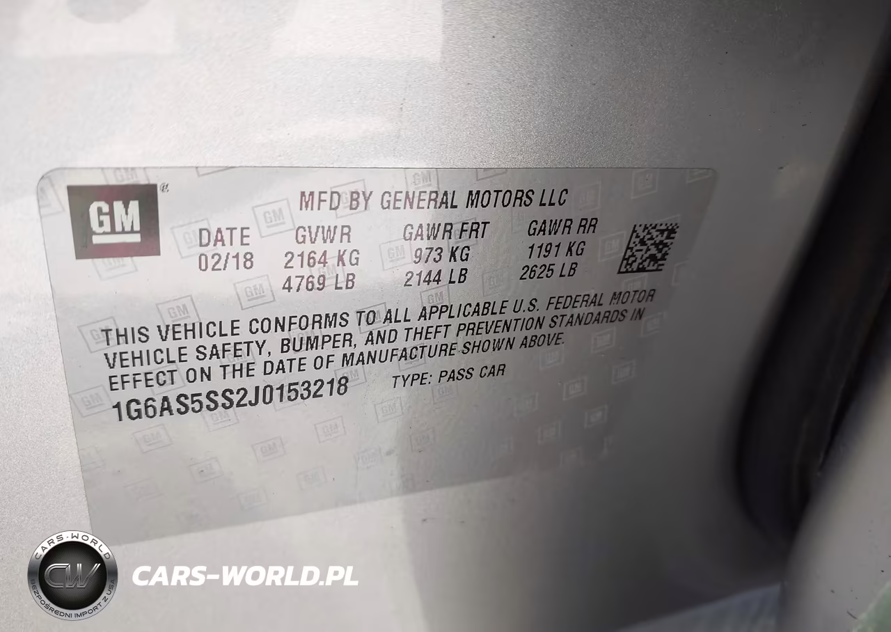 2018 Cadillac Cts Premium Luxury VIN:1G6AS5SS2J0153218 - 9