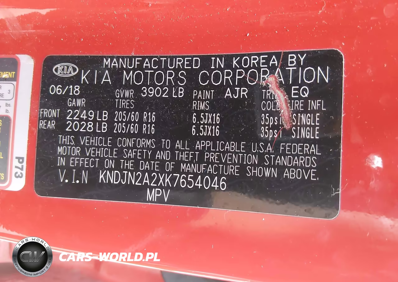 2019 Kia Soul VIN:KNDJN2A2XK7654046 - 9