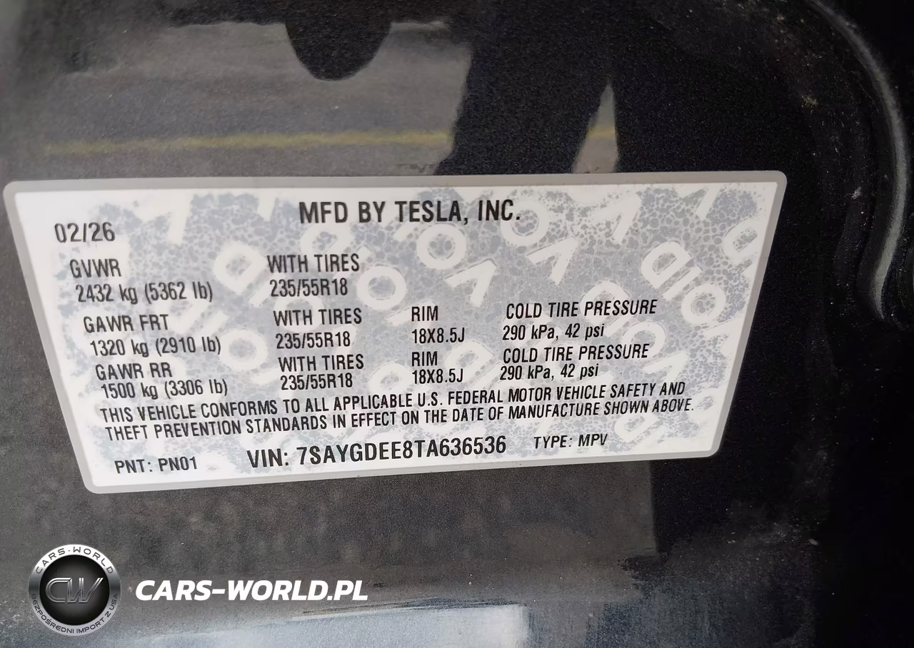 2026 Tesla Model Y VIN:7SAYGDEE8TA636536 - 9