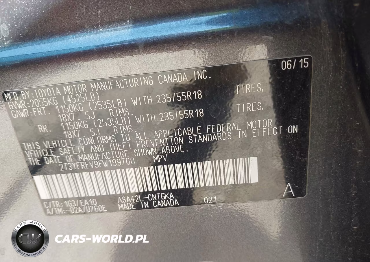 2015 Toyota Rav4 Limited VIN:2T3YFREV9FW199760 - 9